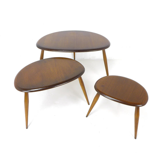 Ercol Pebble Tables - Nesting Coffee Table