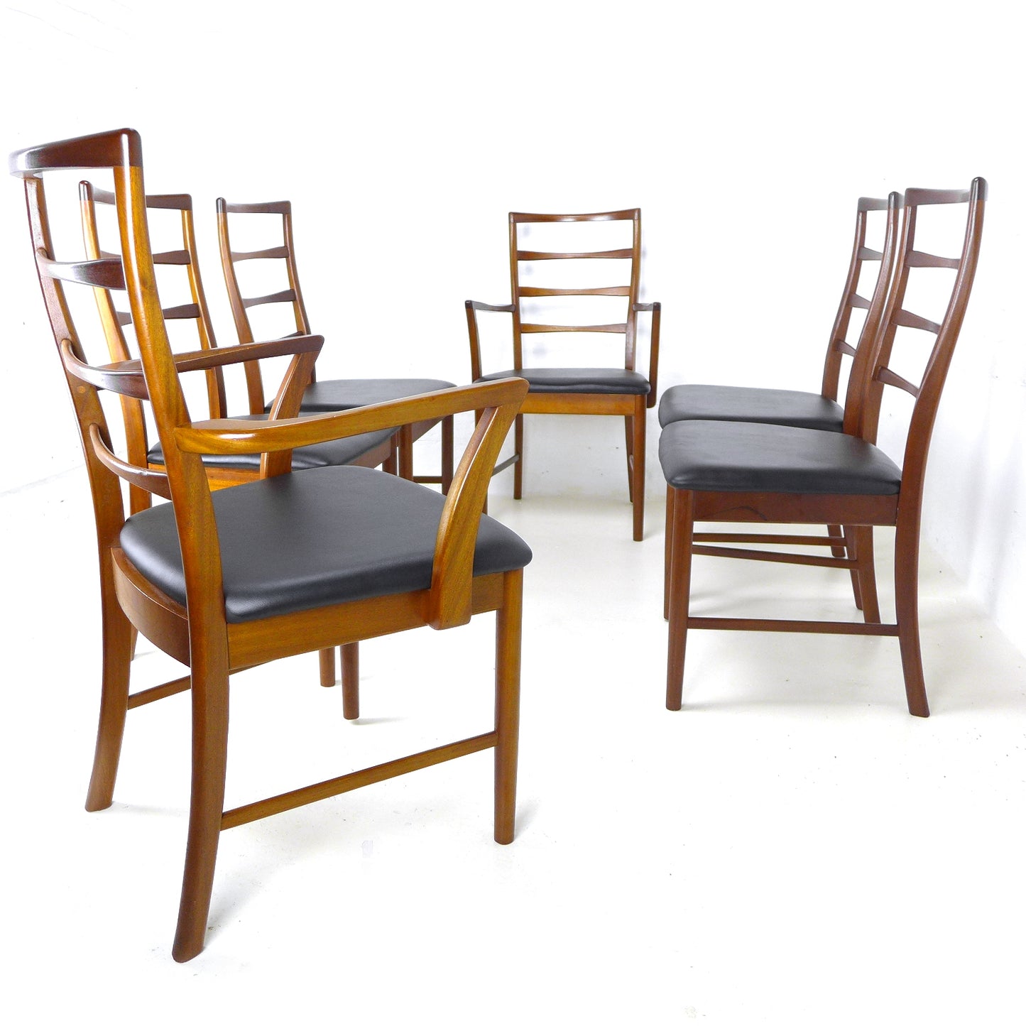 Set of 6 Dining Chairs by McIntosh in Teak *NEW UPHOLSTERY* Mid Century Danish Style