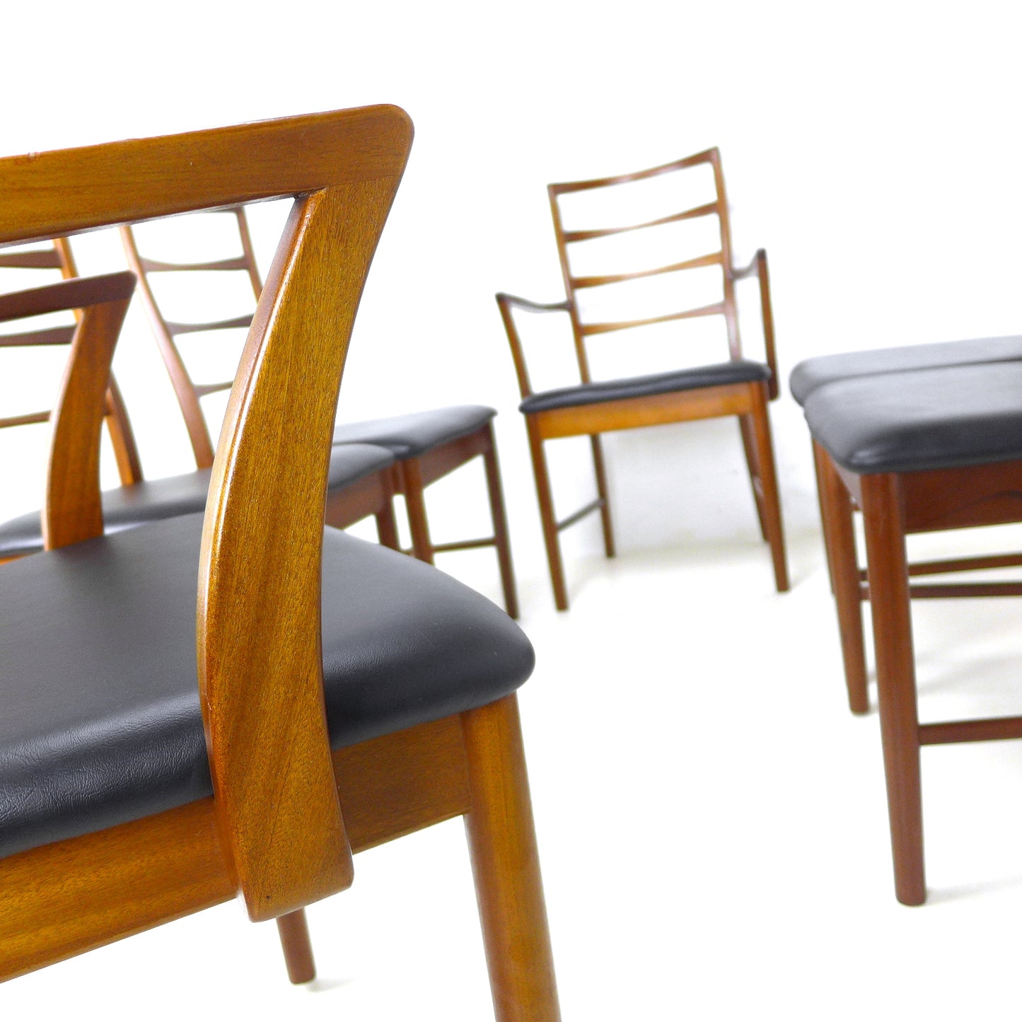 Set of 6 Dining Chairs by McIntosh in Teak *NEW UPHOLSTERY* Mid Century Danish Style