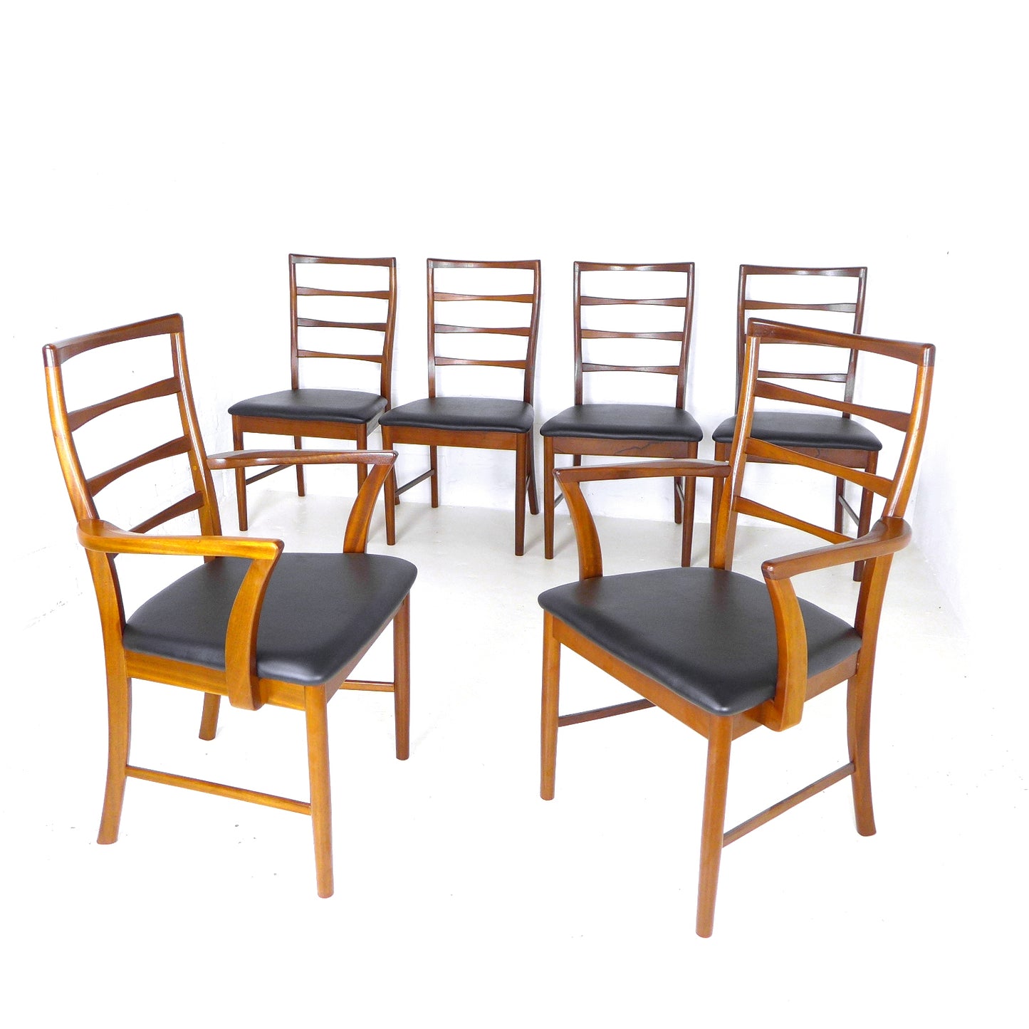 Set of 6 Dining Chairs by McIntosh in Teak *NEW UPHOLSTERY* Mid Century Danish Style