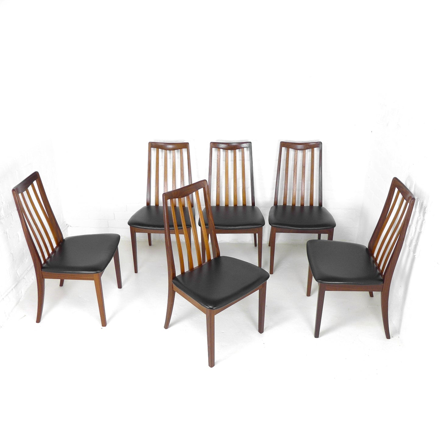 Set of 6 Dining Chairs by G PLAN in Teak *NEW UPHOLSTERY* Mid Century Danish Style