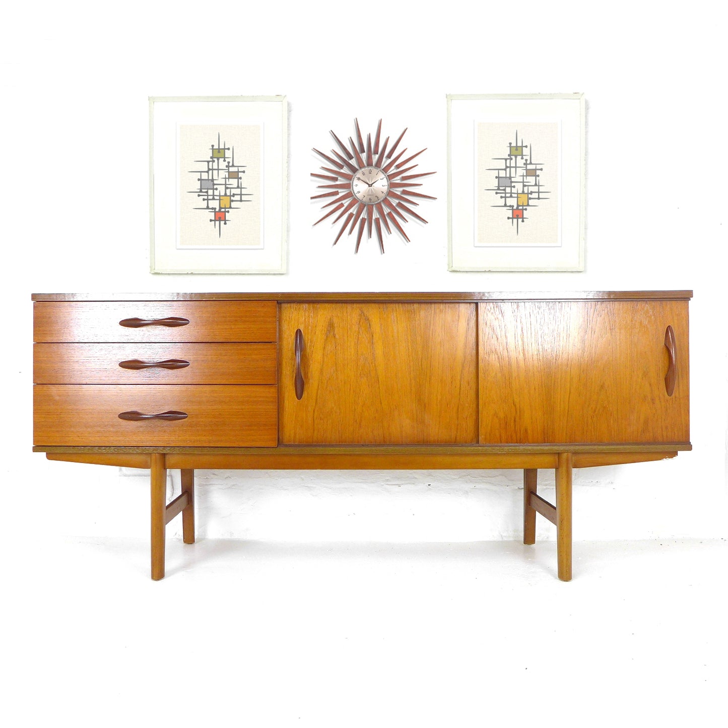 Mid Century Teak Sideboard by Avalon - Long and Low