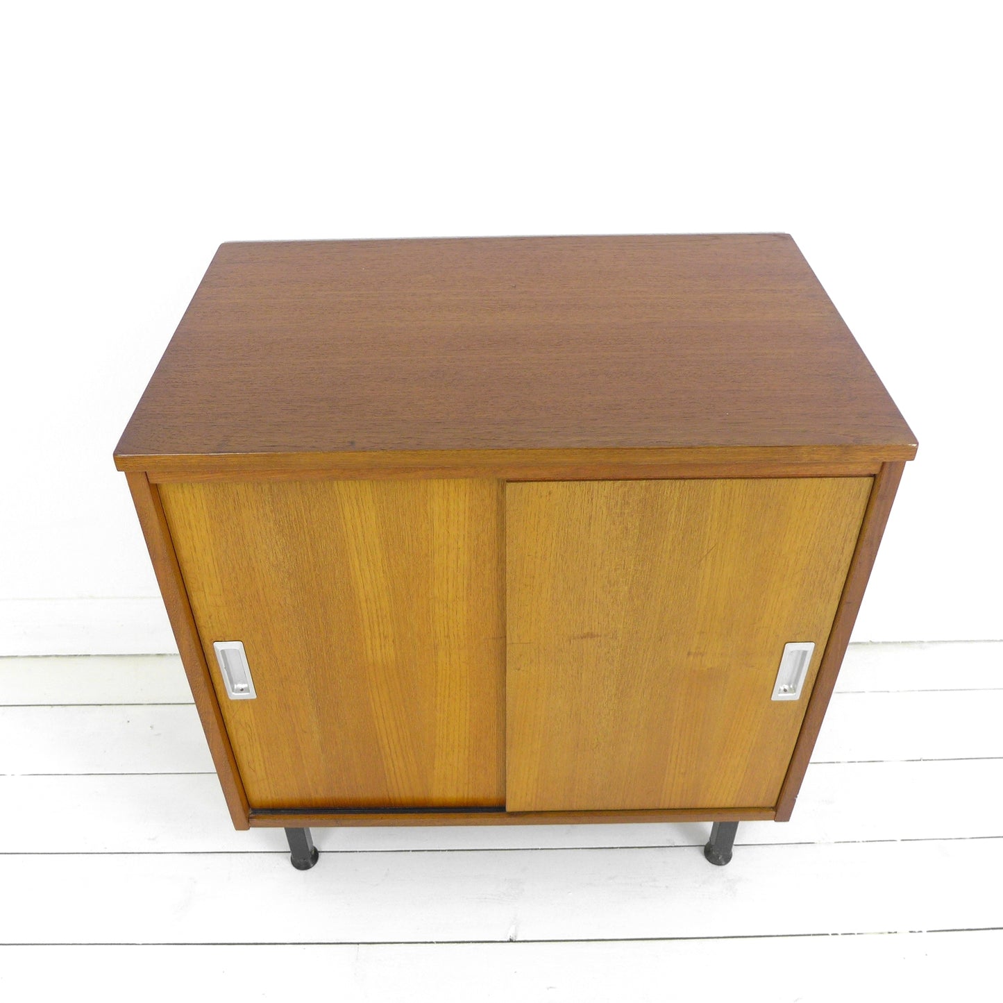 Mid Century Teak Record Cabinet