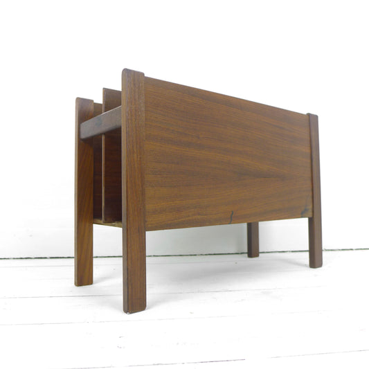 Mid Century Teak Magazine Rack