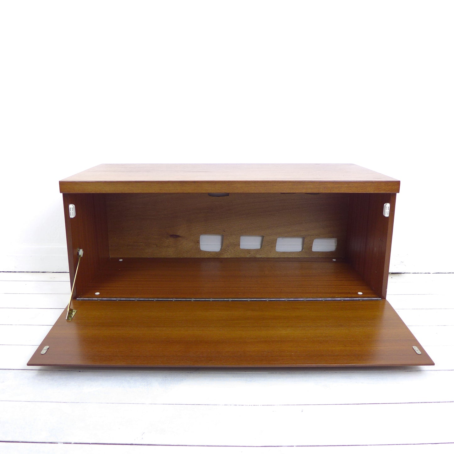 Mid Century Teak TV Stand / Record Cabinet / Compact Sideboard