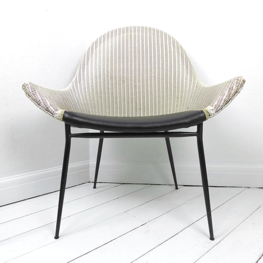 Mid Century Armchair by Lloyd Loom "Stingray" Space Age Atomic