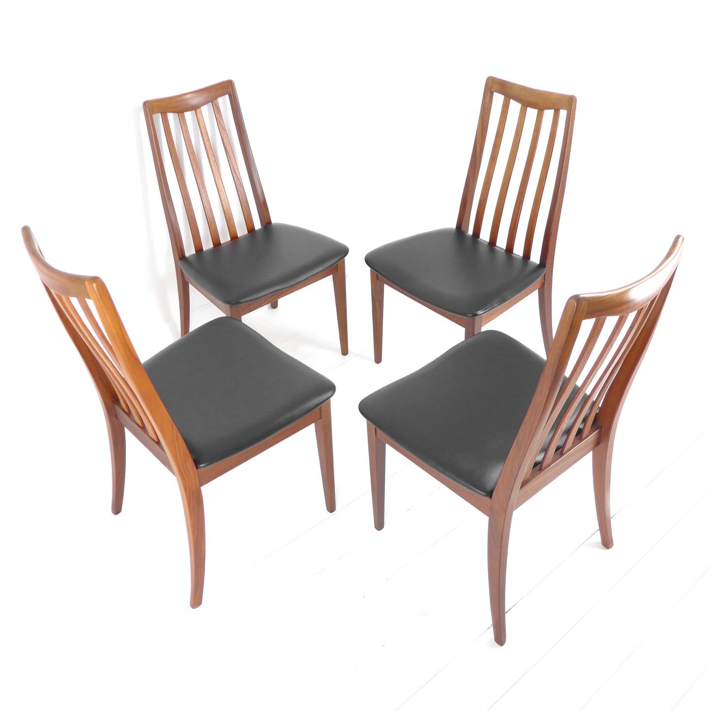 Refurbished G PLAN Fresco Dining Chairs - Mid Century Teak Set of 4