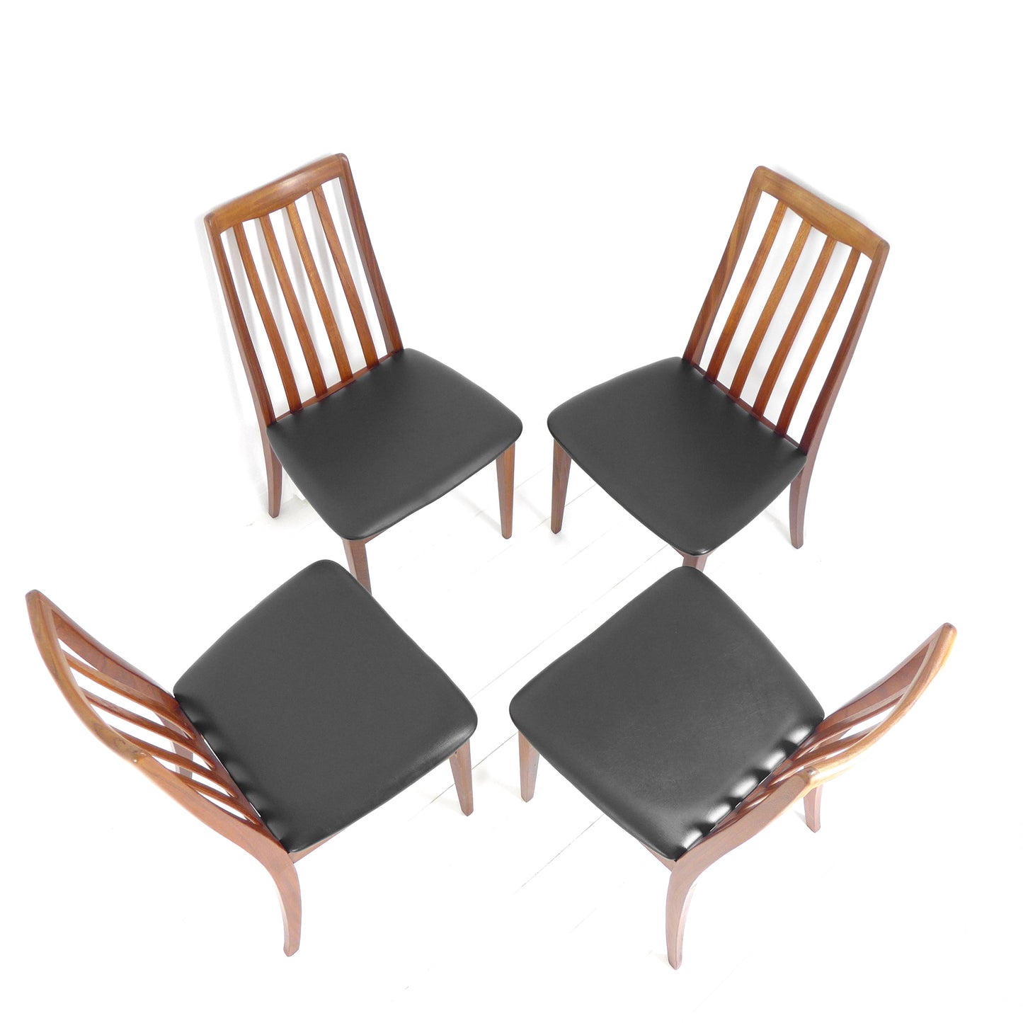 Refurbished G PLAN Fresco Dining Chairs - Mid Century Teak Set of 4