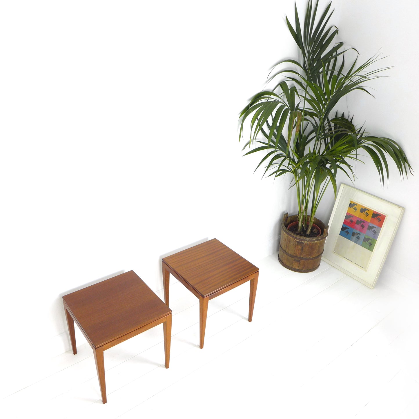 Pair of Mid Century Teak Side Tables by Richard Hornby