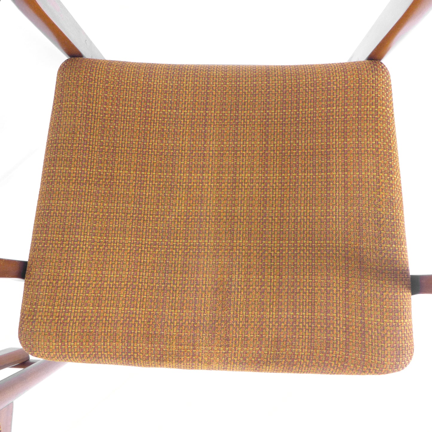 Pair of Mid Century Fireside Armchairs / Carver Chairs - Original Fabric