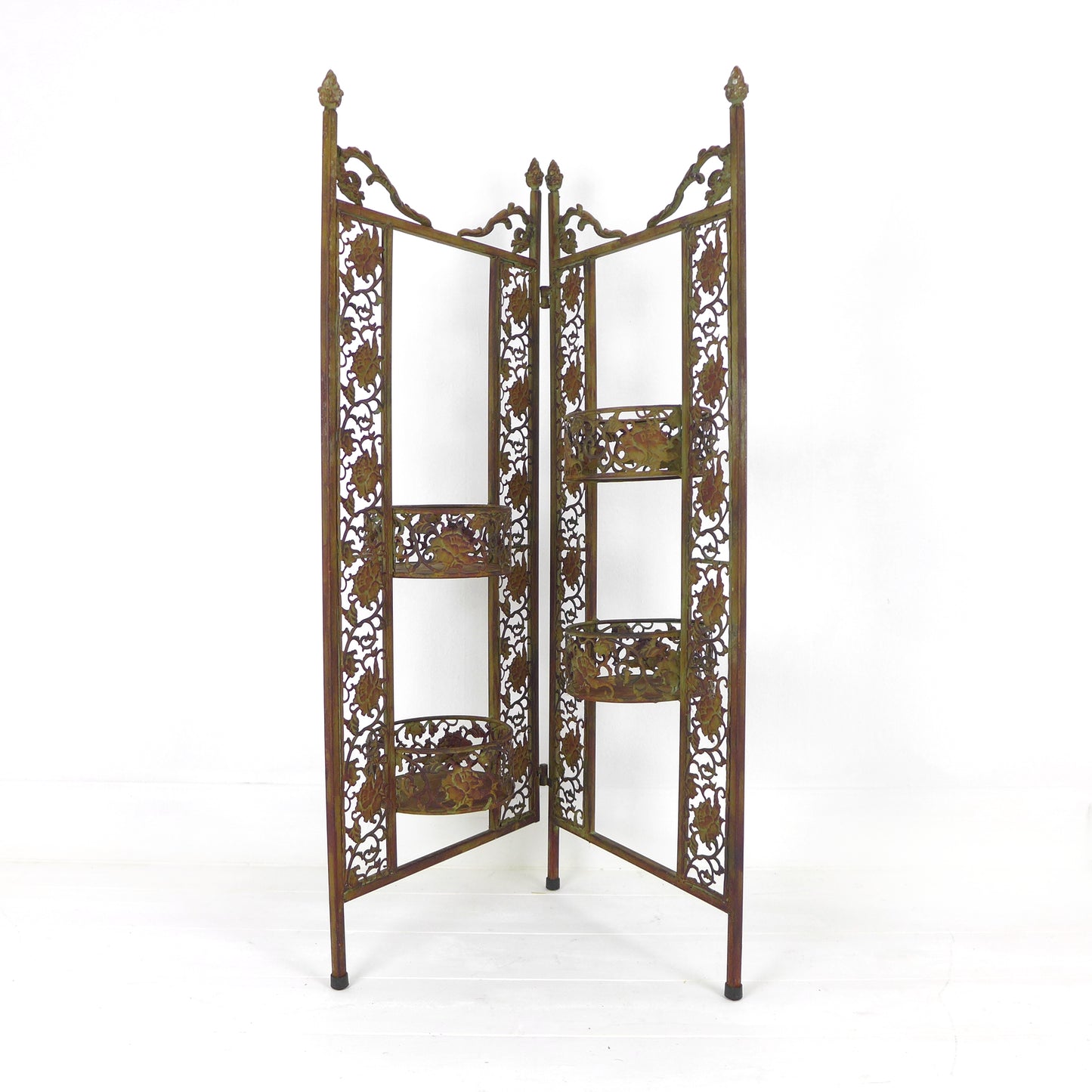 Vintage Metalwork Plant Stand / Shelving Unit / Screen Divider