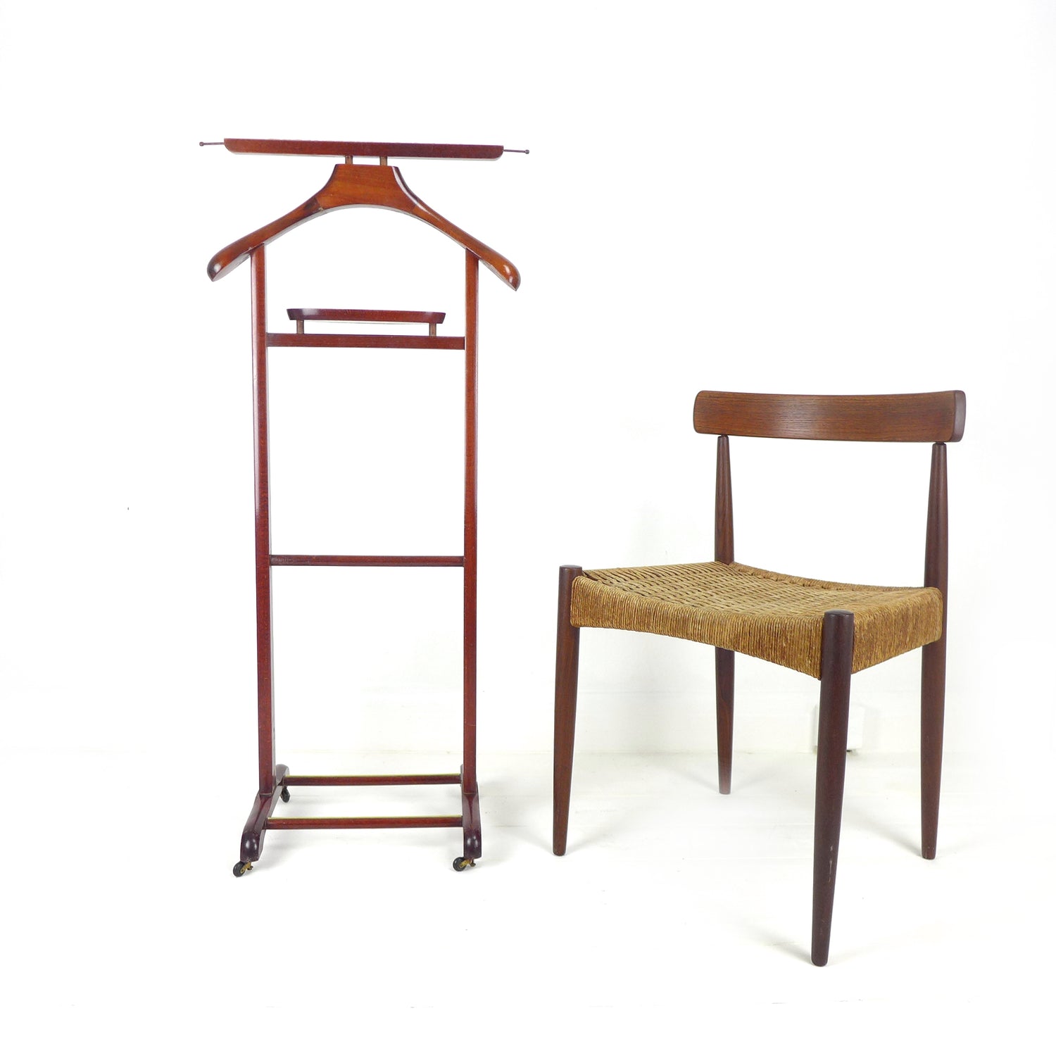 Vintage Gentleman's Valet Clothes Stand Mid Century Modern