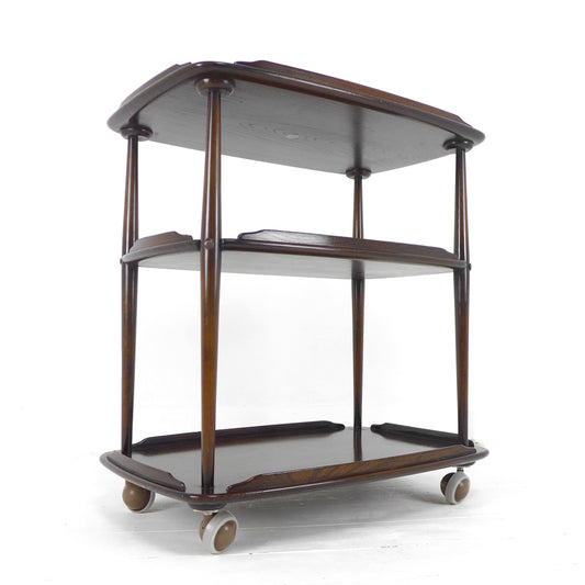 Vintage ERCOL Drinks Trolley / Bar Cart / Record Player Stand Table Mid Century