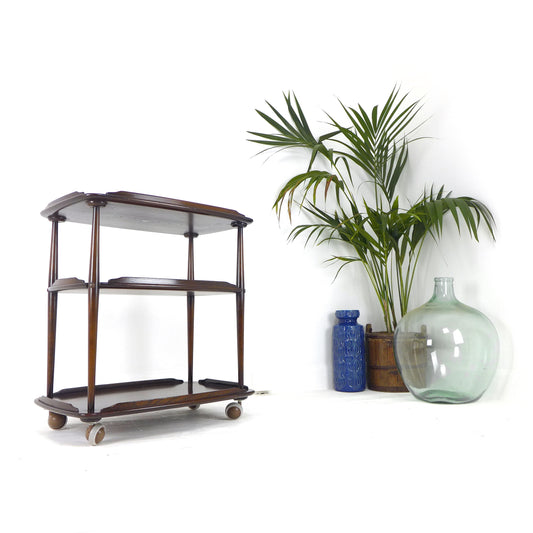 Vintage ERCOL Drinks Trolley / Bar Cart / Record Player Stand Table Mid Century