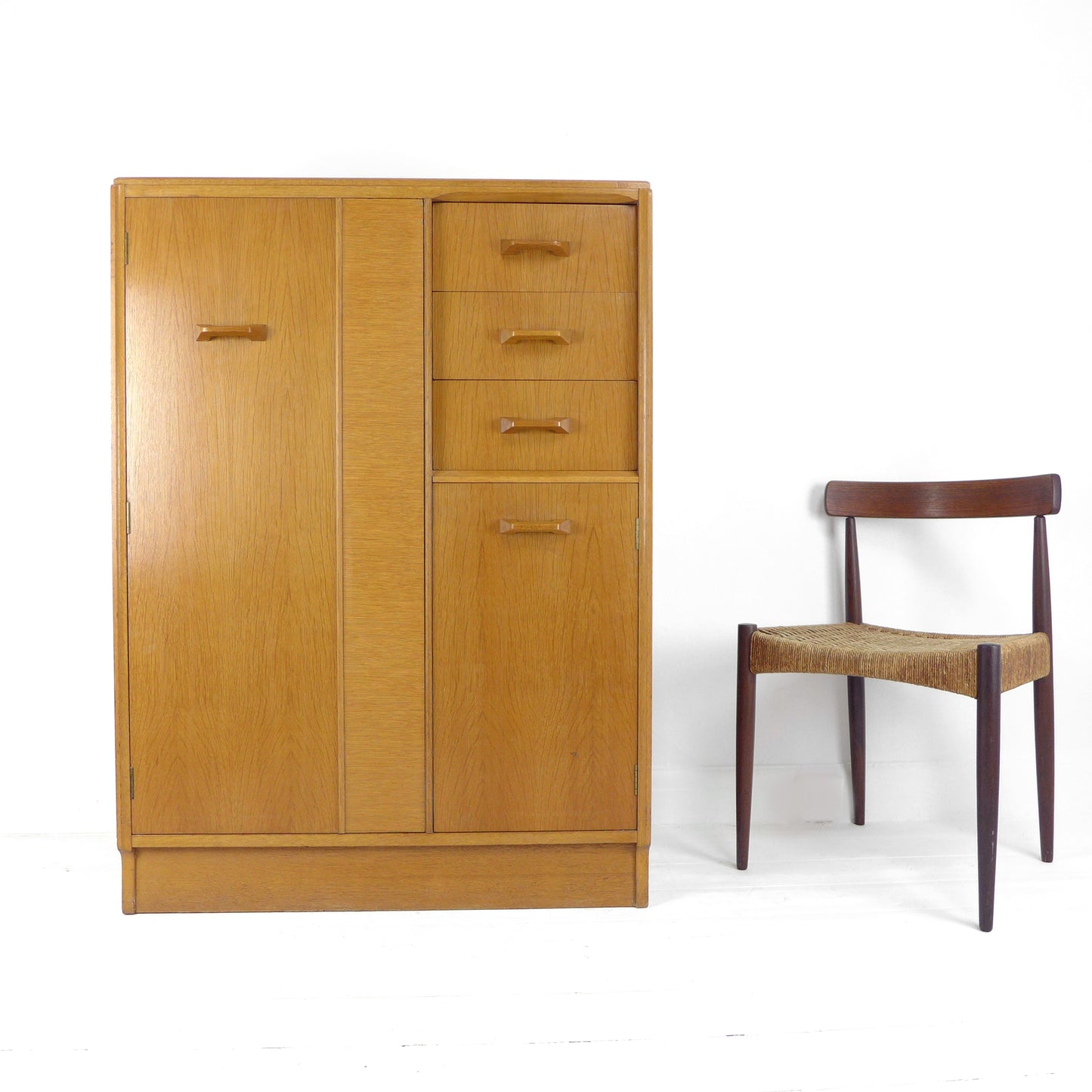 Vintage G PLAN Wardrobe - Gentleman's Tallboy with Drawers - Mid Century