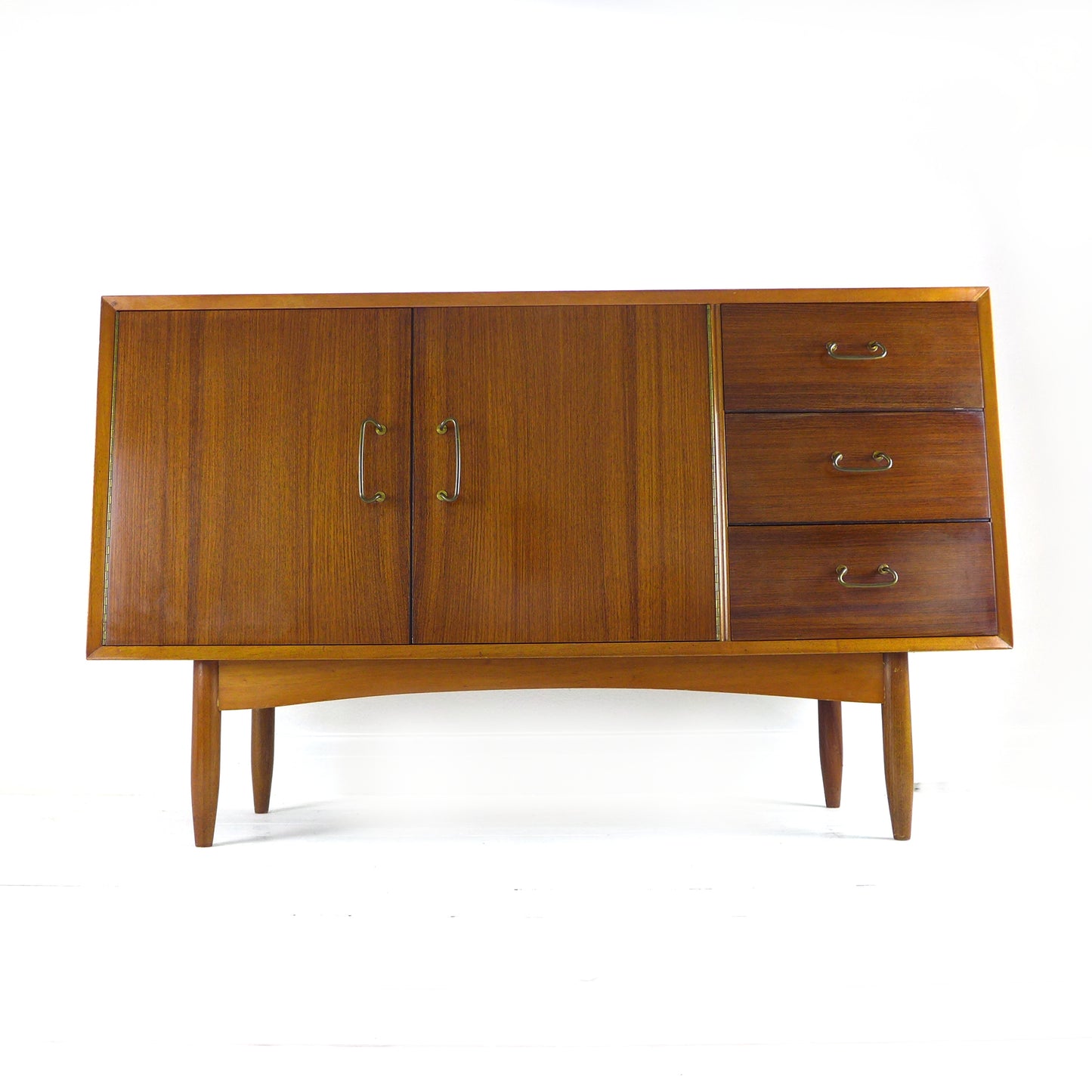 Mid Century VANSON Rosewood & Teak Sideboard by Peter Hayward - Record / Drinks Cabinet / Drawers