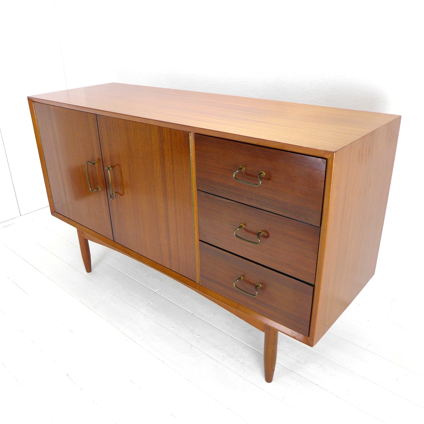 Mid Century VANSON Rosewood & Teak Sideboard by Peter Hayward - Record / Drinks Cabinet / Drawers