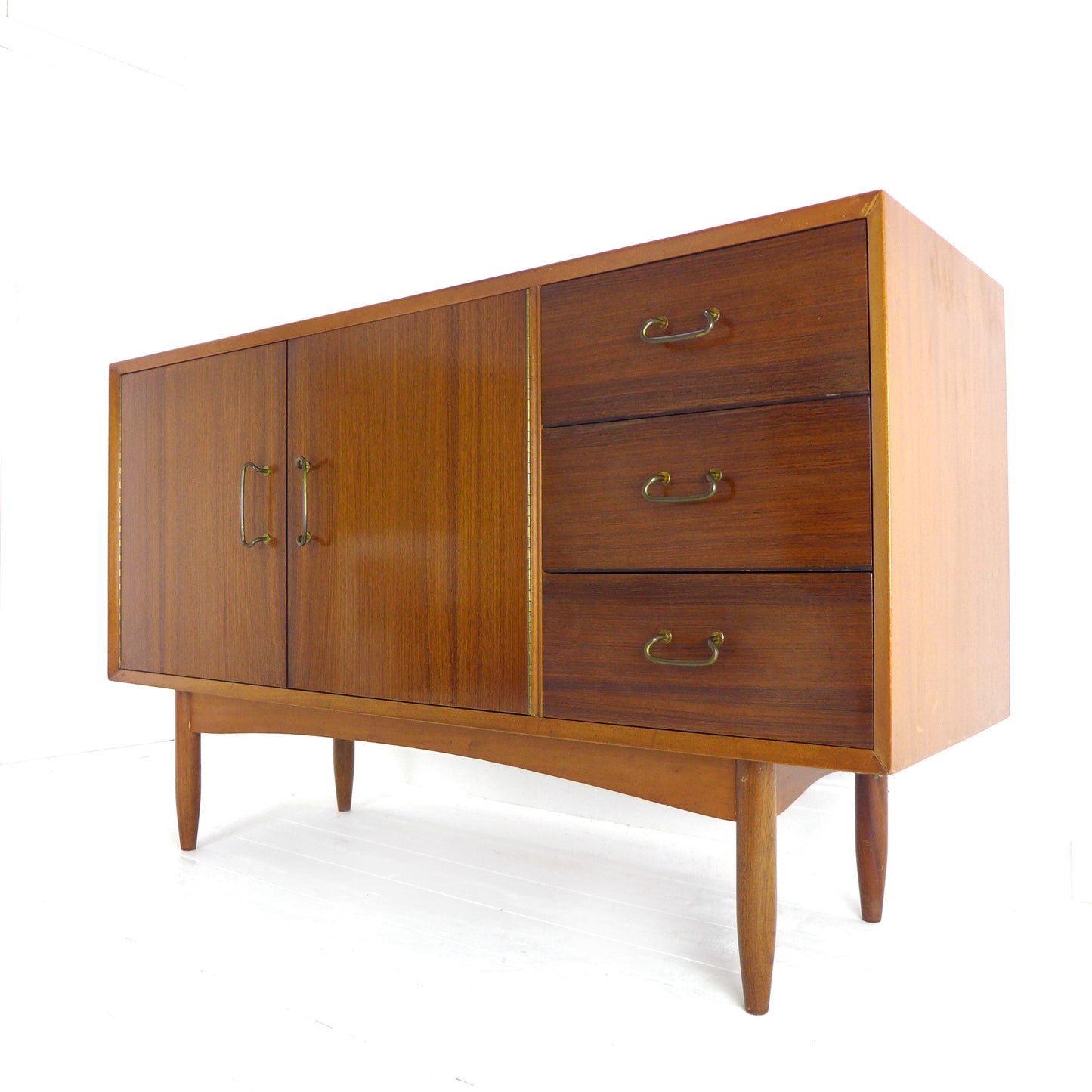 Mid Century VANSON Rosewood & Teak Sideboard by Peter Hayward - Record / Drinks Cabinet / Drawers