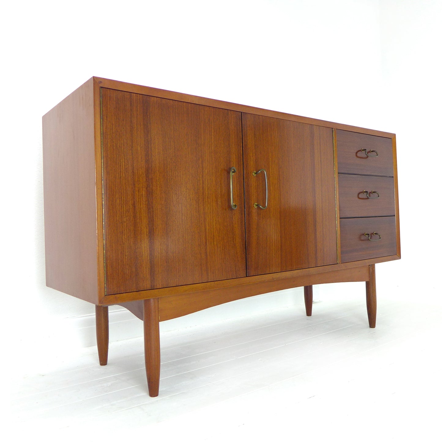 Mid Century VANSON Rosewood & Teak Sideboard by Peter Hayward - Record / Drinks Cabinet / Drawers