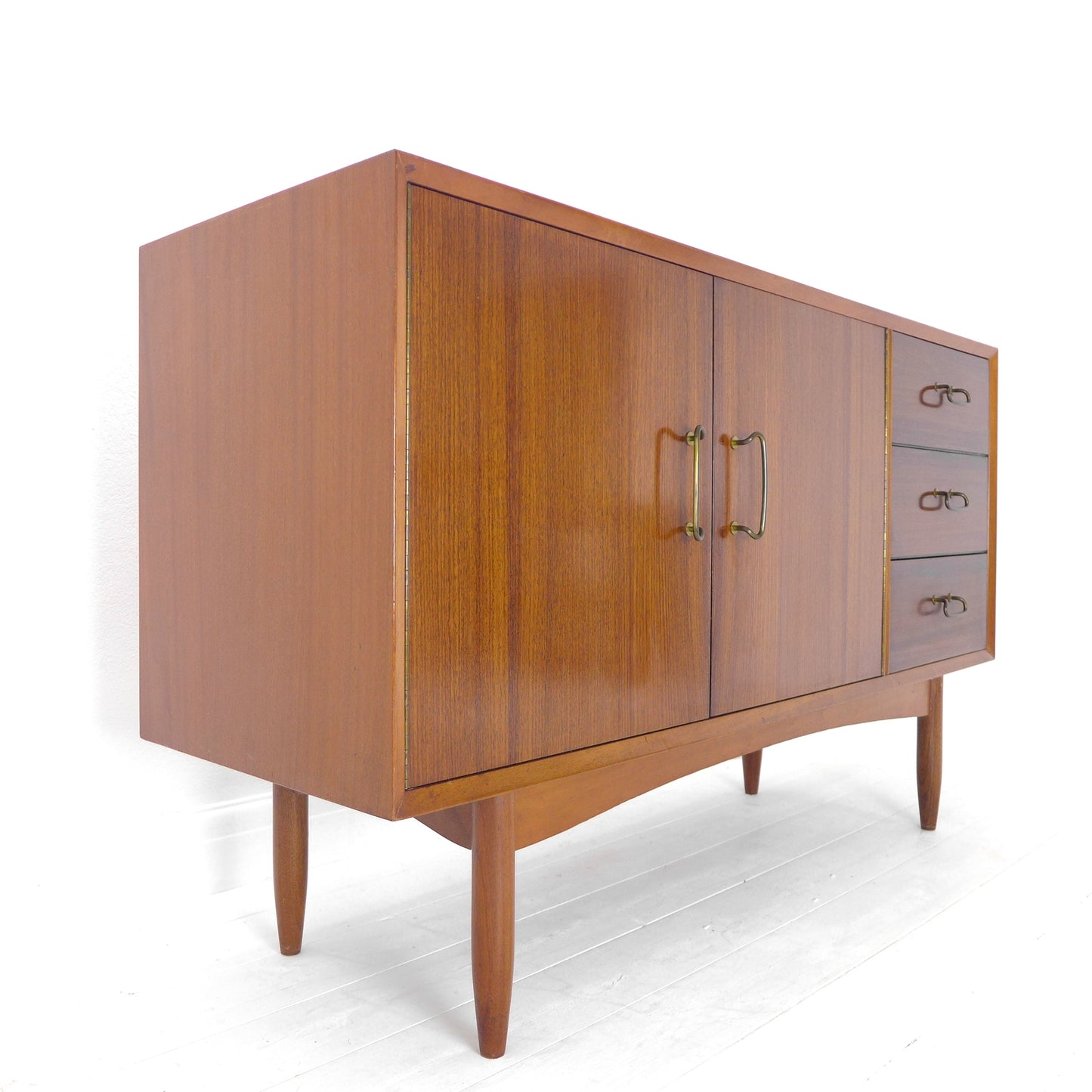 Mid Century VANSON Rosewood & Teak Sideboard by Peter Hayward - Record / Drinks Cabinet / Drawers