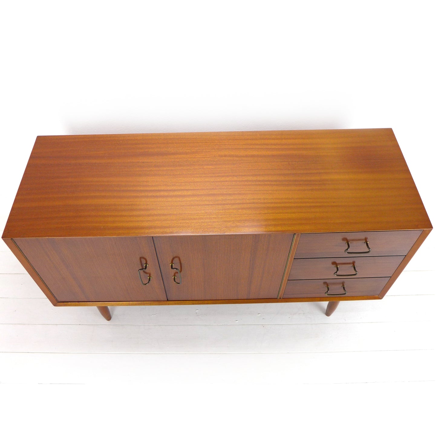 Mid Century VANSON Rosewood & Teak Sideboard by Peter Hayward - Record / Drinks Cabinet / Drawers