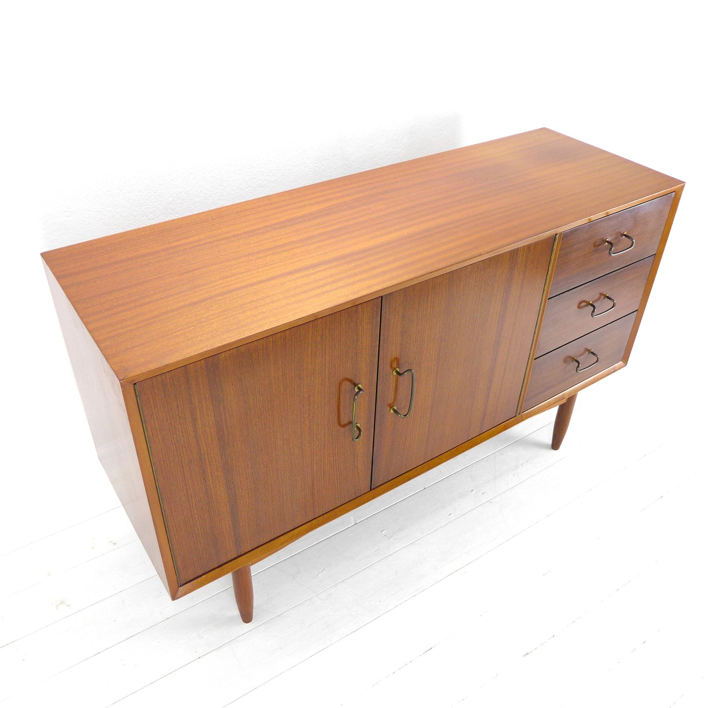 Mid Century VANSON Rosewood & Teak Sideboard by Peter Hayward - Record / Drinks Cabinet / Drawers