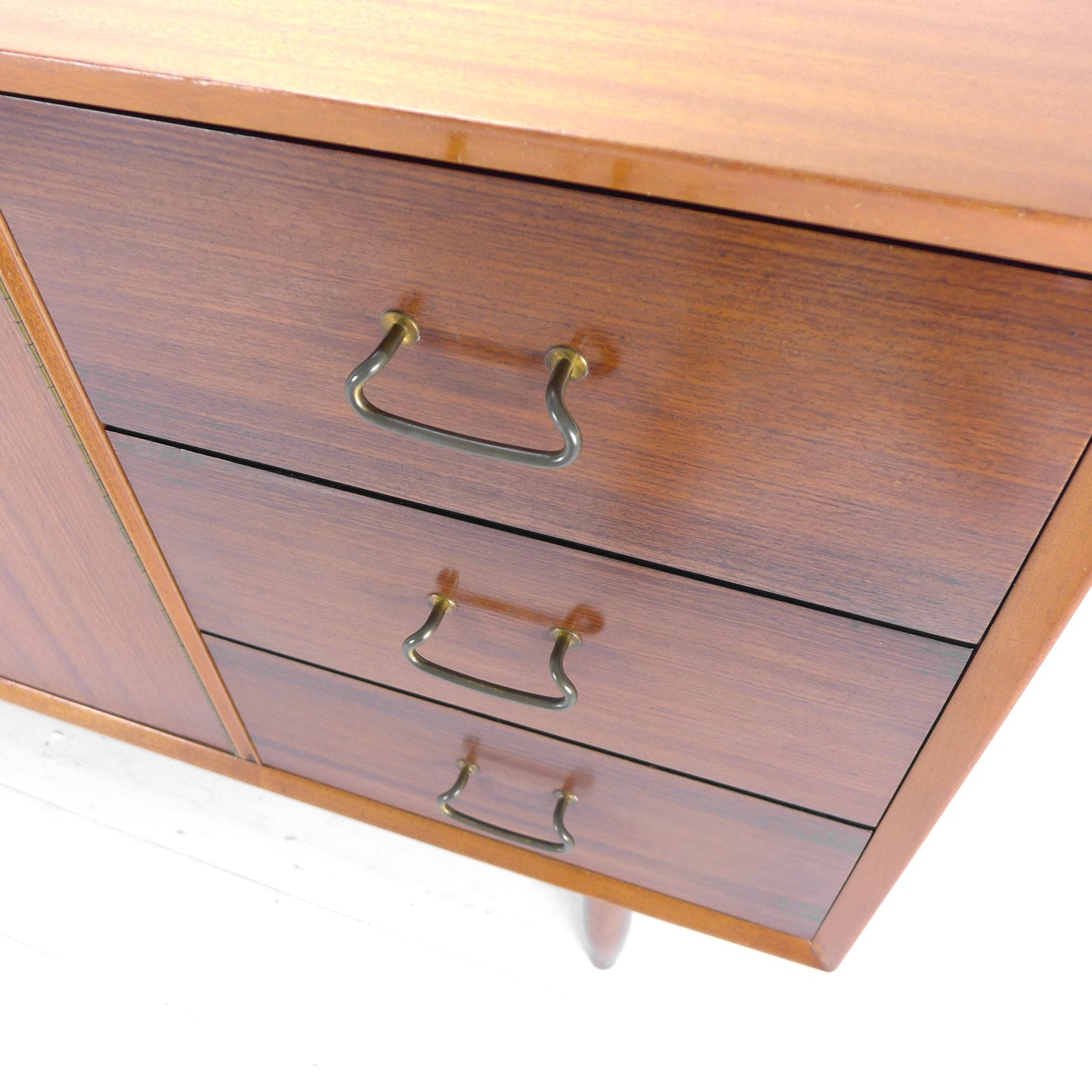 Mid Century VANSON Rosewood & Teak Sideboard by Peter Hayward - Record / Drinks Cabinet / Drawers