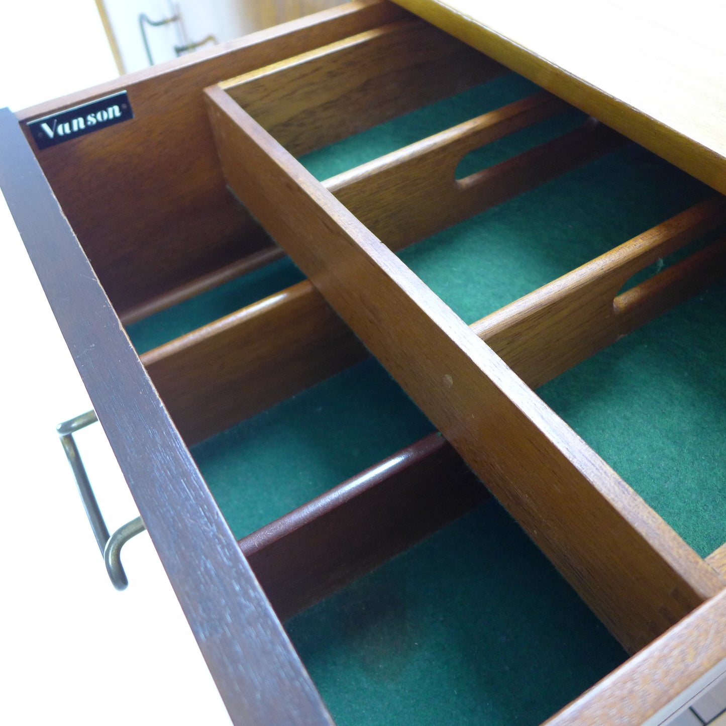Mid Century VANSON Rosewood & Teak Sideboard by Peter Hayward - Record / Drinks Cabinet / Drawers
