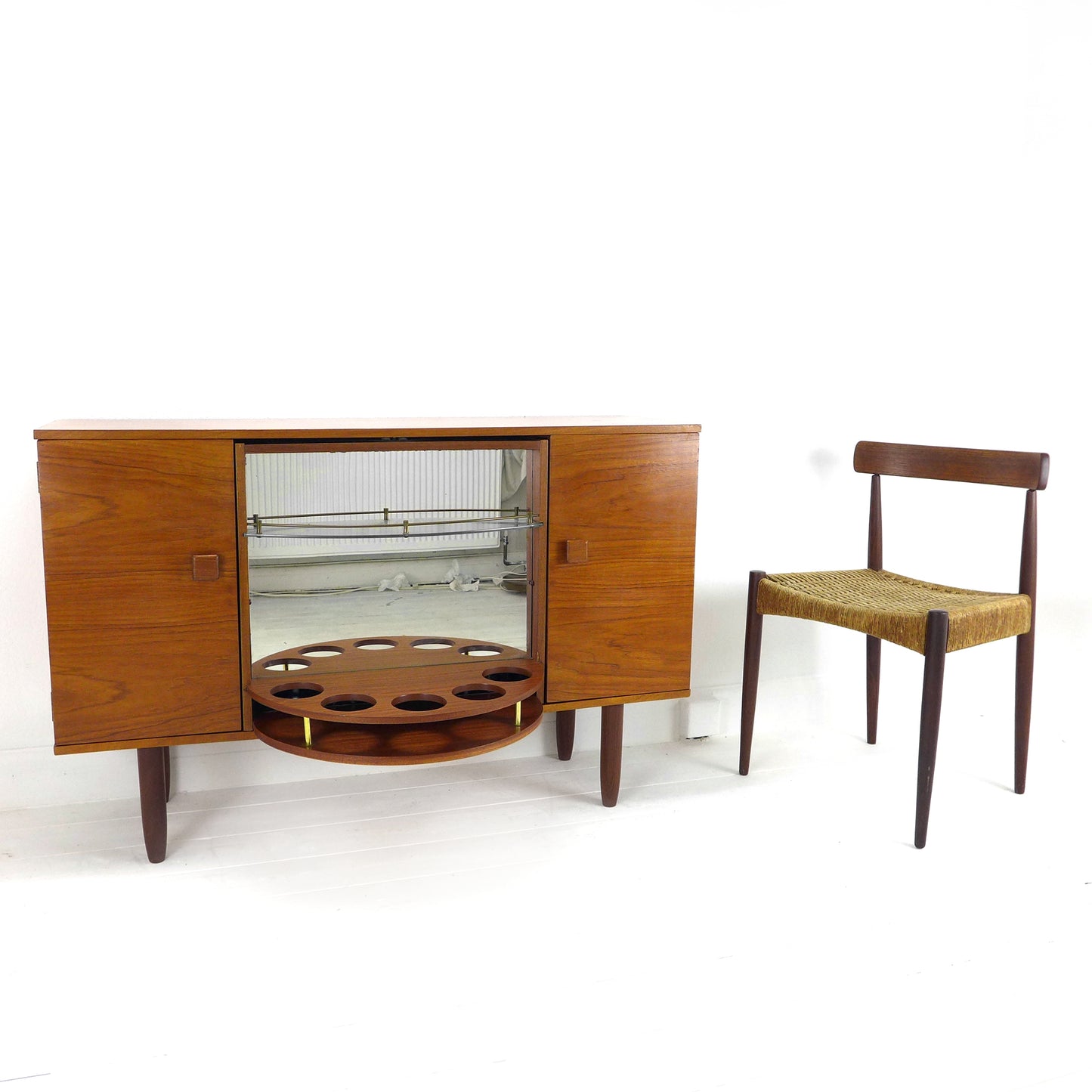 Metamorphic Sideboard/Drinks Cabinet in Teak by George Serlin & Sons / Sureline - Mid Century