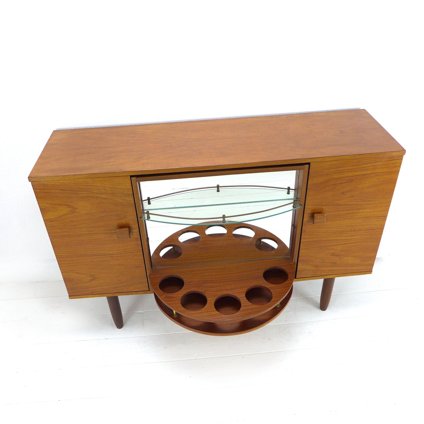 Metamorphic Sideboard/Drinks Cabinet in Teak by George Serlin & Sons / Sureline - Mid Century