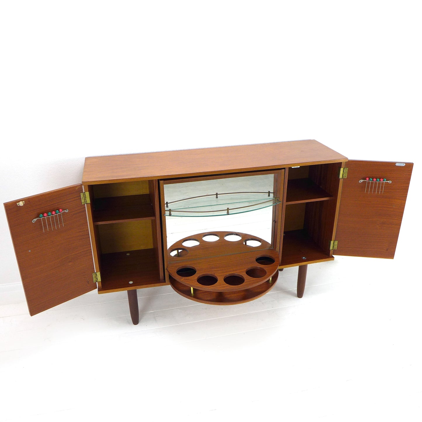 Metamorphic Sideboard/Drinks Cabinet in Teak by George Serlin & Sons / Sureline - Mid Century