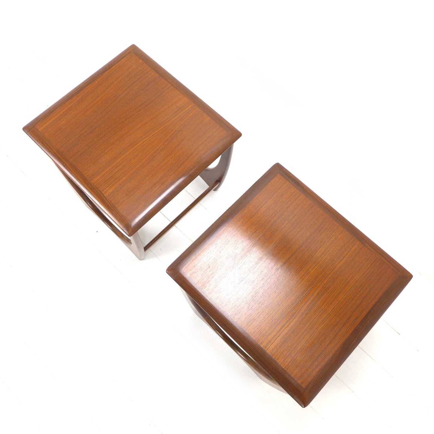 Pair of G Plan ASTRO Mid Century Teak Side Tables - Coffee/End/Lamp/Bedside