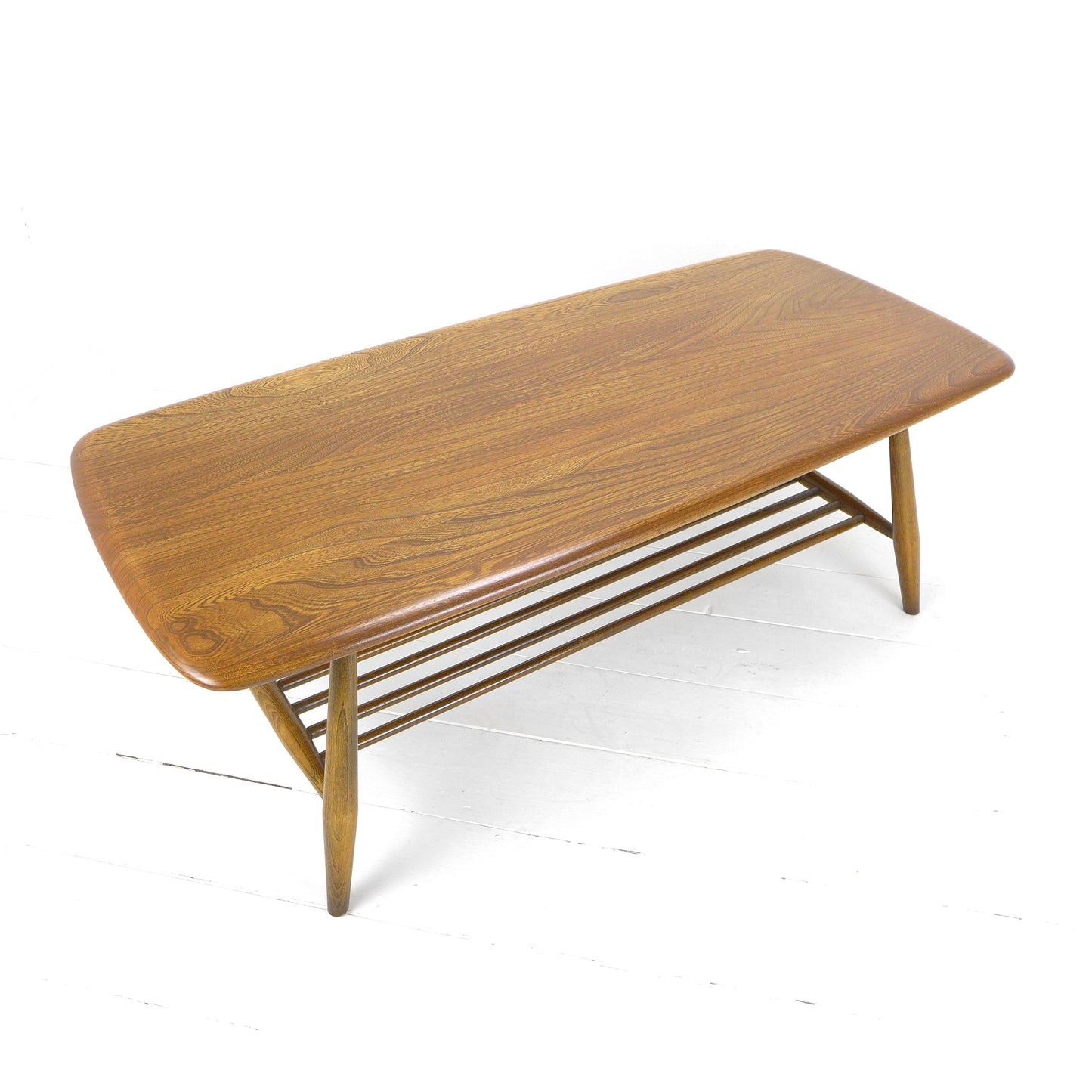 Ercol Coffee Table with Magazine Rack n.o. 398/459 - Vintage Mid Century Classic