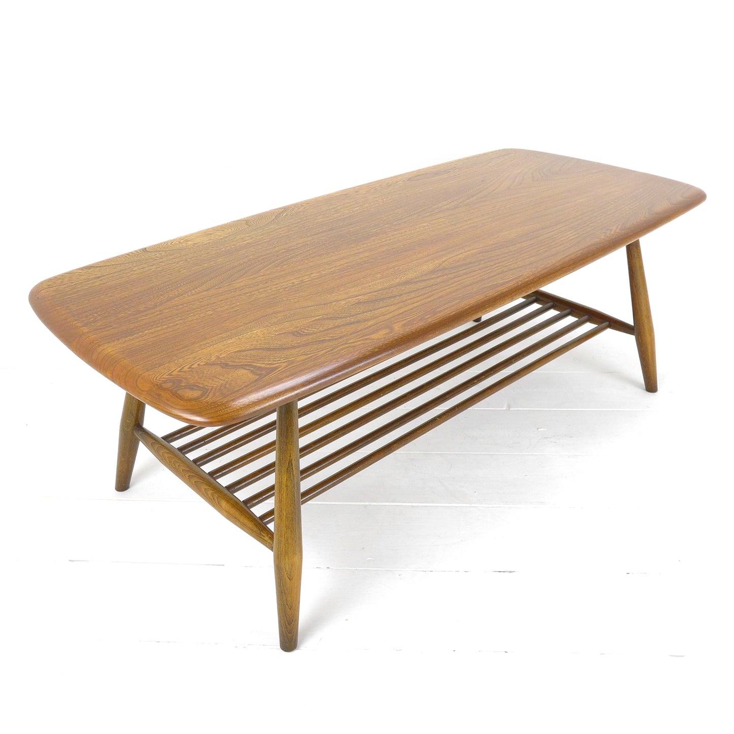 Ercol Coffee Table with Magazine Rack n.o. 398/459 - Vintage Mid Century Classic