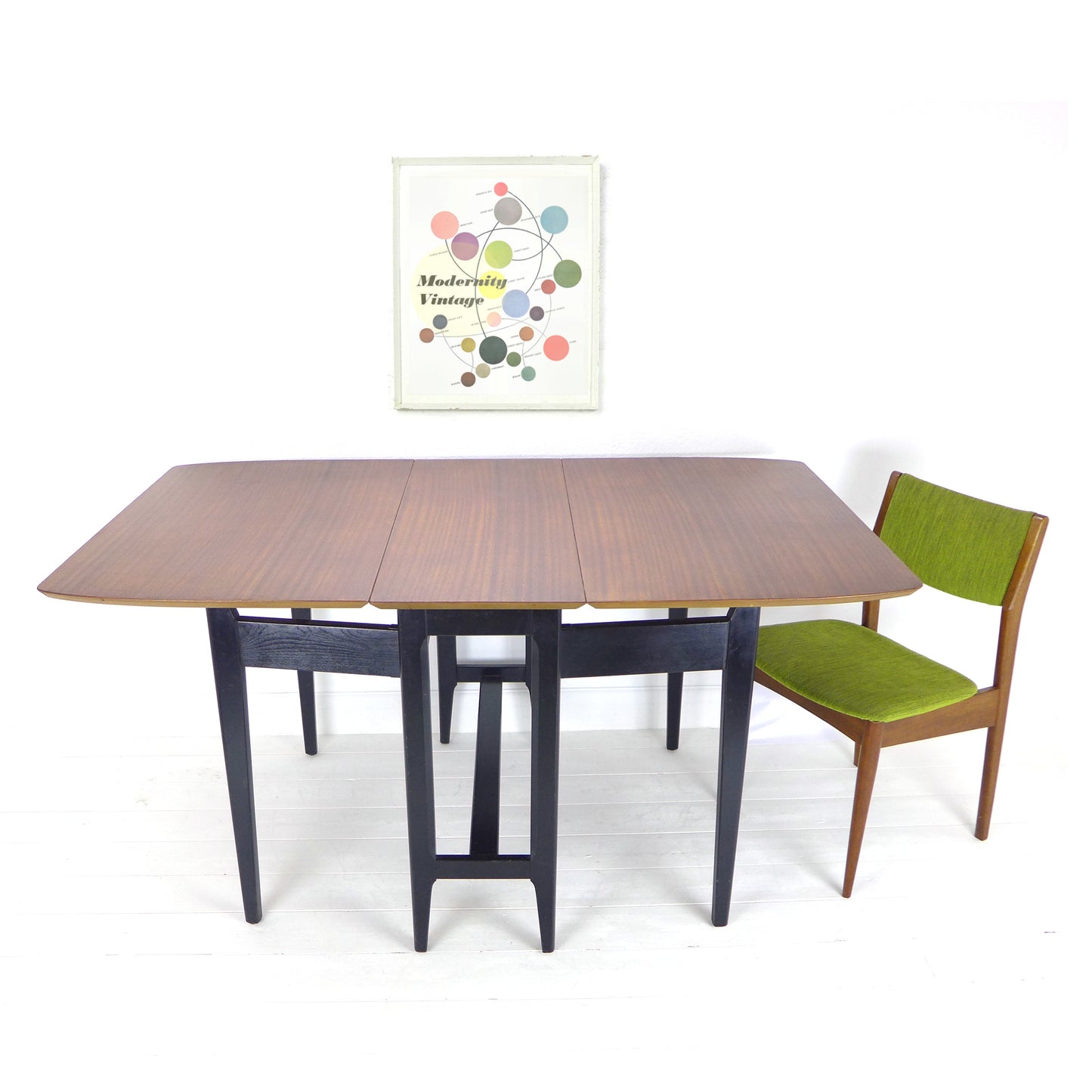 Mid Century Teak Dining Table in Teak - Gateleg/Folding - Kitchen/Home Office