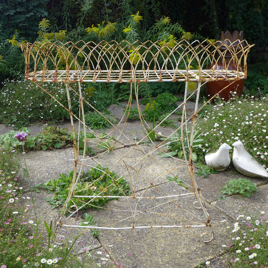 Antique Victorian Metalwork Plant Stand / Shelving Unit White