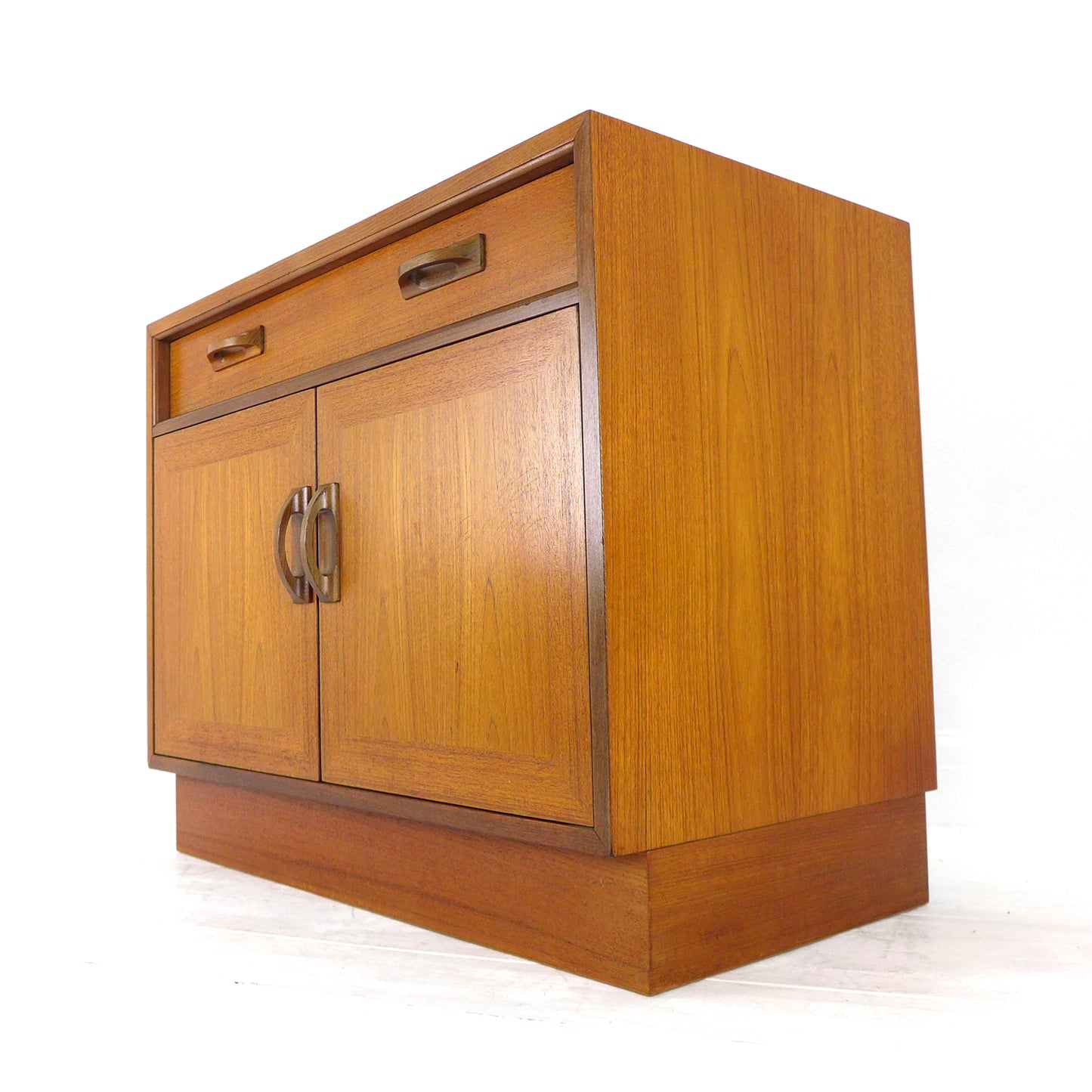 Mid Century G Plan Compact Sideboard / Teak Record Cabinet
