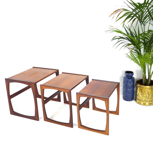 Vintage G PLAN Quadrille Nest of Tables - Mid Century Teak