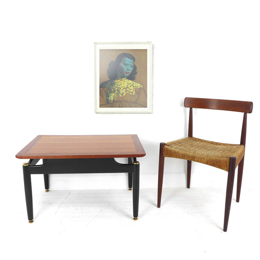 G Plan Mid Century Teak Coffee Table - Librenza Range - Tola & Black 1950's