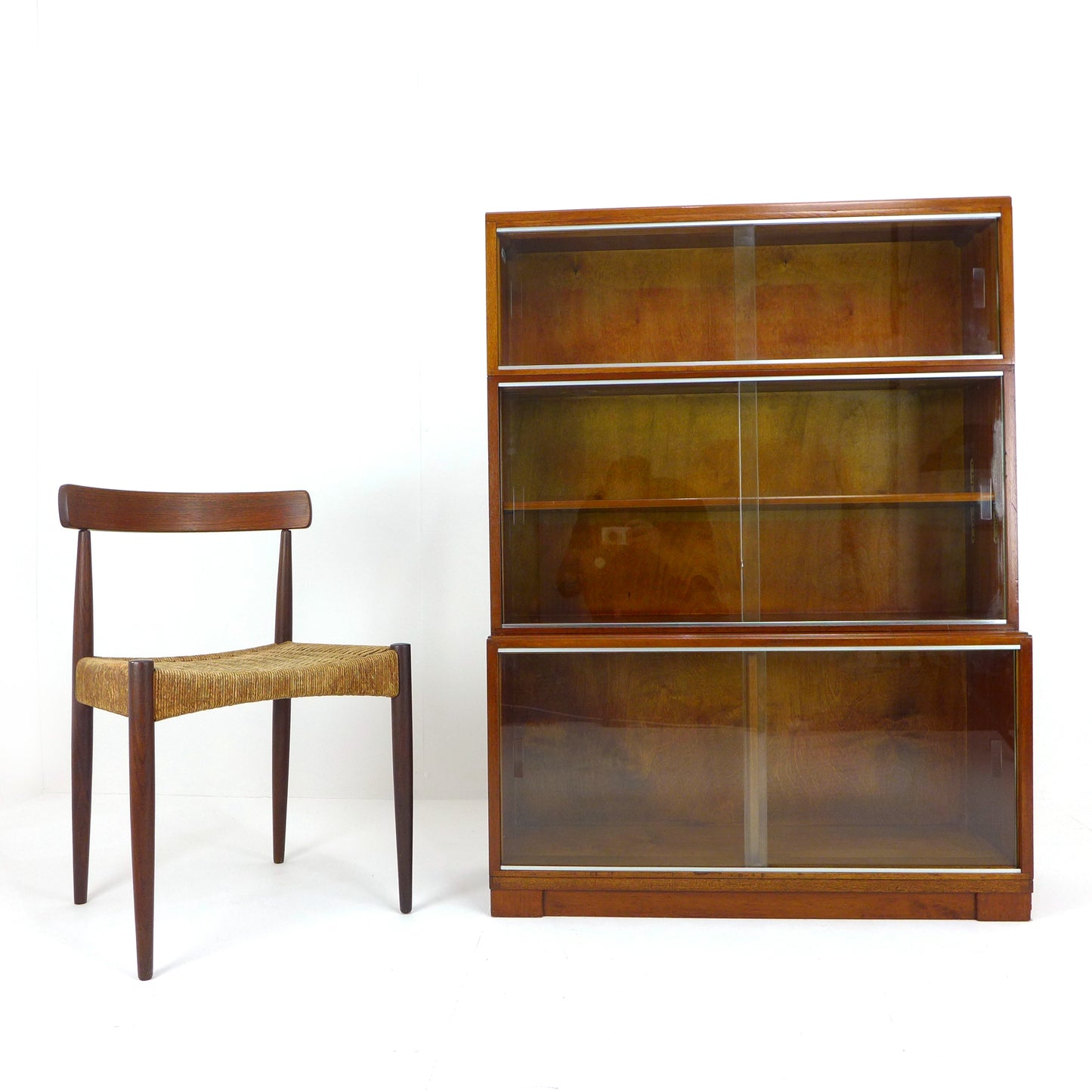 Mid Century Teak Modular Bookcase Library Set by Minty, Oxford