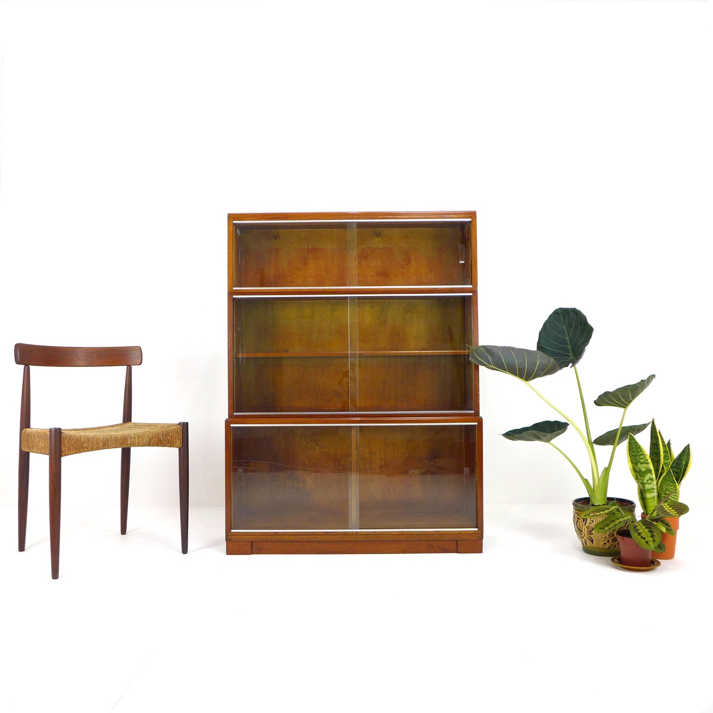 Mid Century Teak Modular Bookcase Library Set by Minty, Oxford