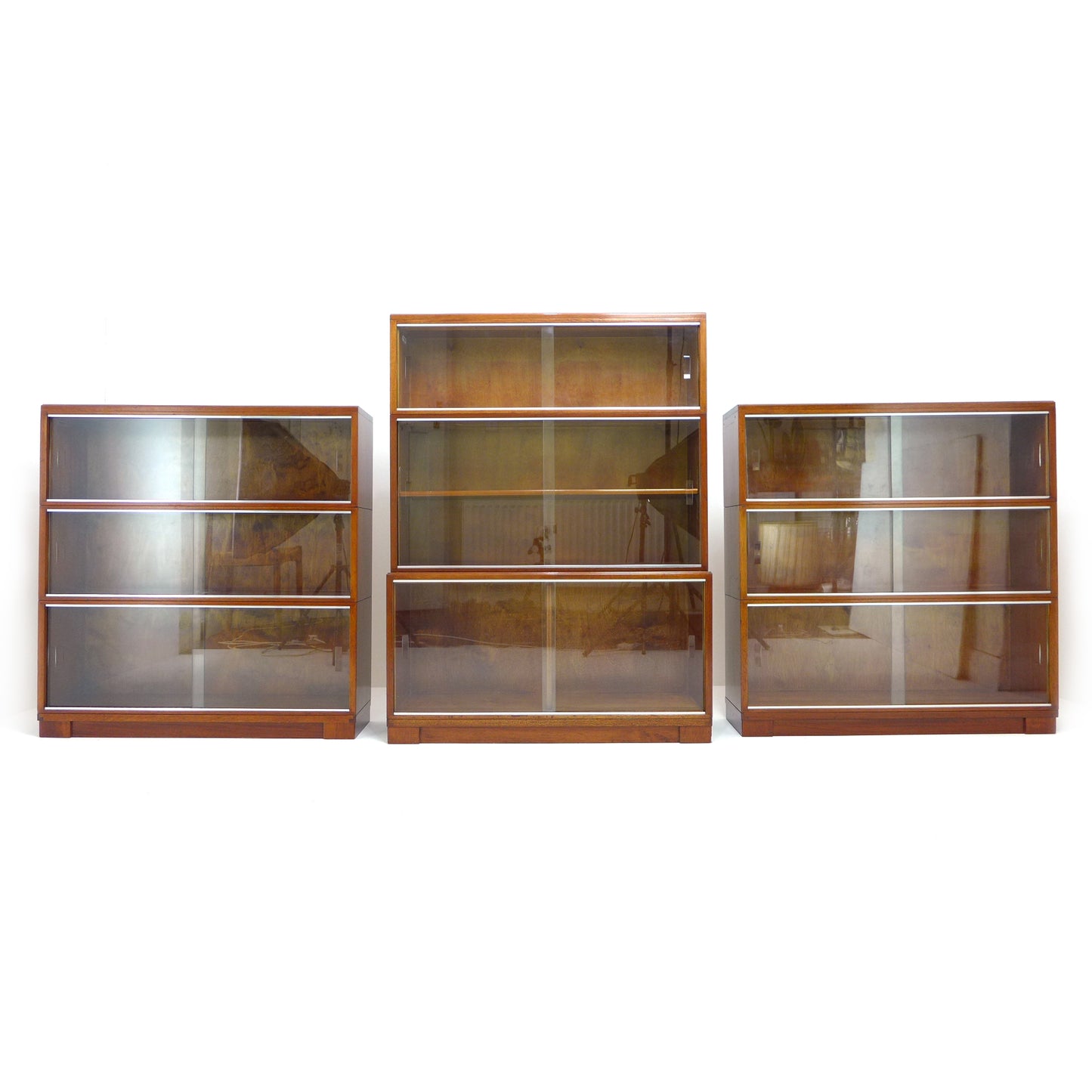 Mid Century Teak Modular Bookcase Library Set by Minty, Oxford