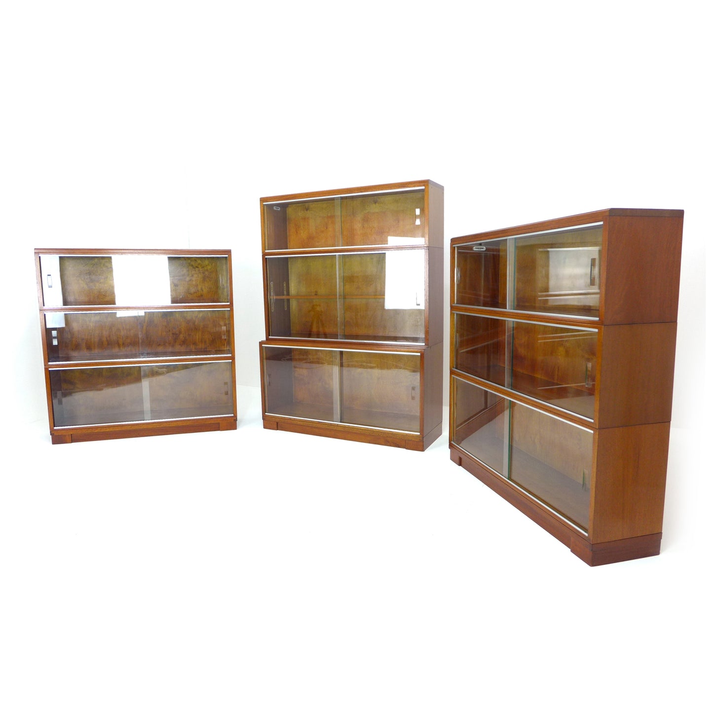 Mid Century Teak Modular Bookcase Library Set by Minty, Oxford