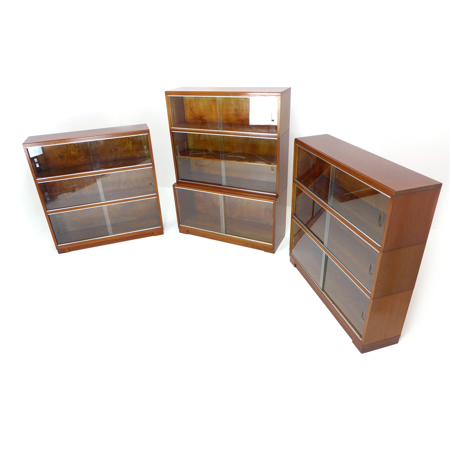 Mid Century Teak Modular Bookcase Library Set by Minty, Oxford