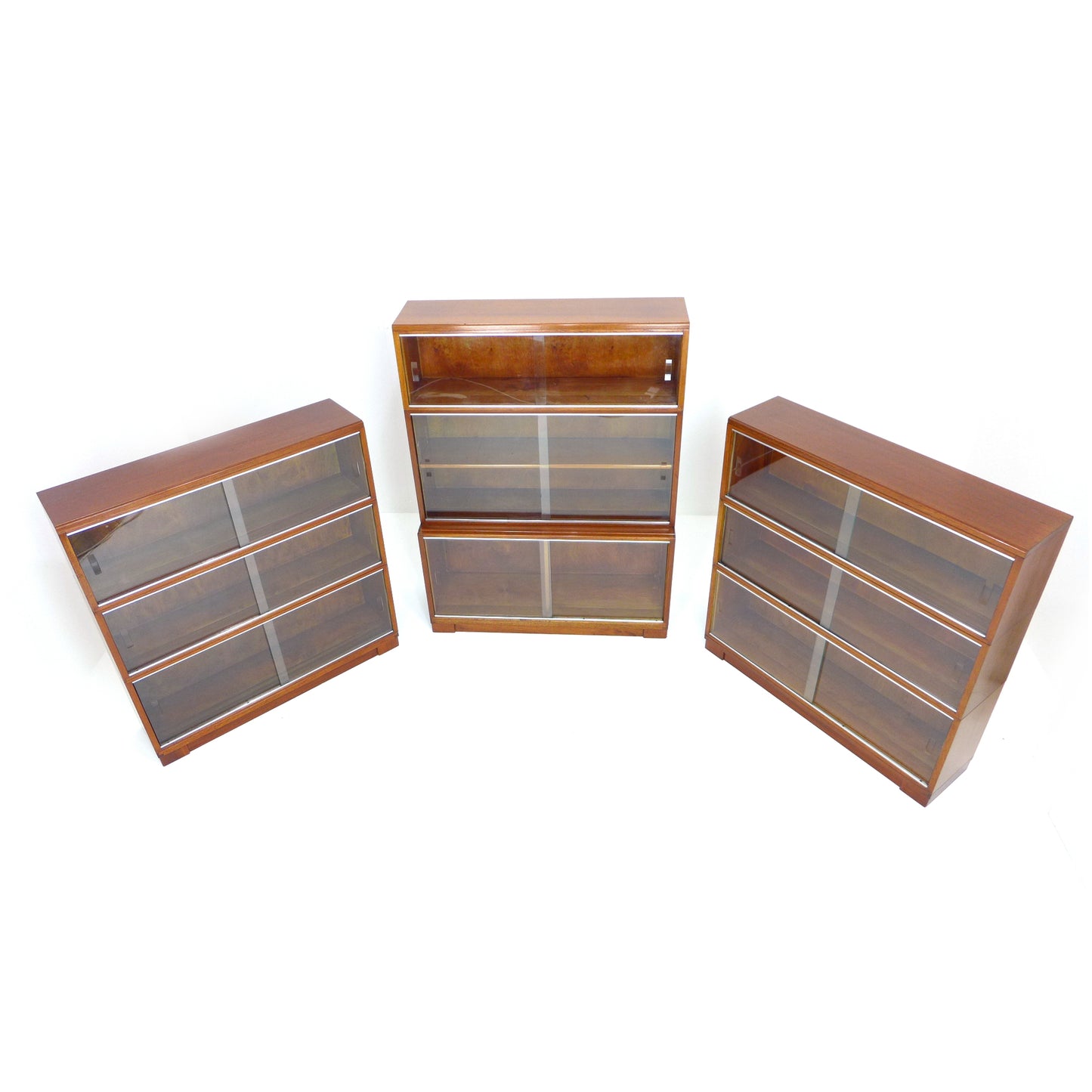 Mid Century Teak Modular Bookcase Library Set by Minty, Oxford