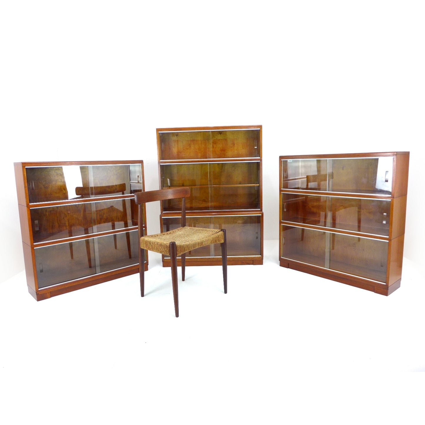 Mid Century Teak Modular Bookcase Library Set by Minty, Oxford